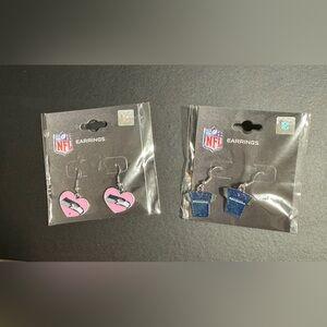 Two Pairs of Seahawks Earrings